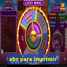 abc para imprimir